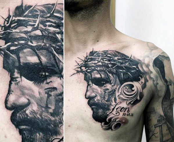 Top 101 Jesus Tattoo Ideas 2020 Inspiration Guide Jesus Tattoo Jesus Tattoo Design Jesus Face