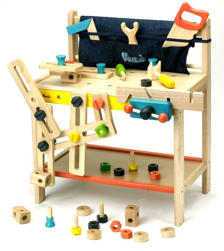 Wooden Toy Workbench set Kids tool bench, Kids play set