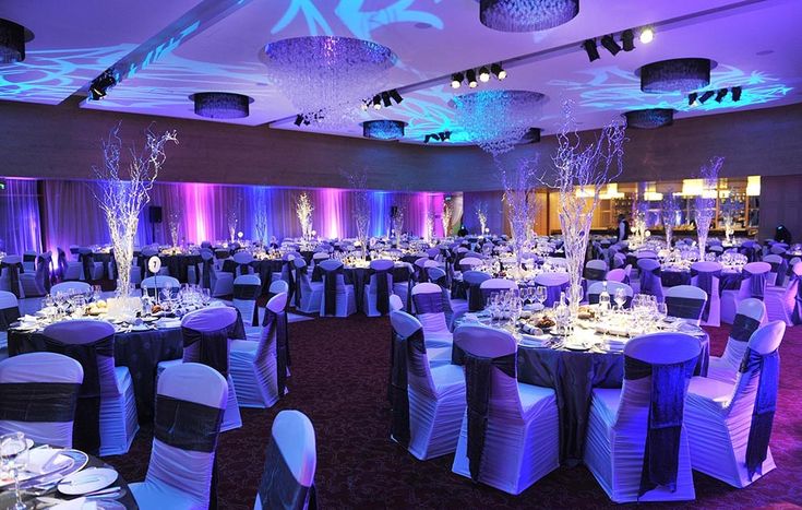 a sparkling winter theme to the decor of a recent gala formal event themes
