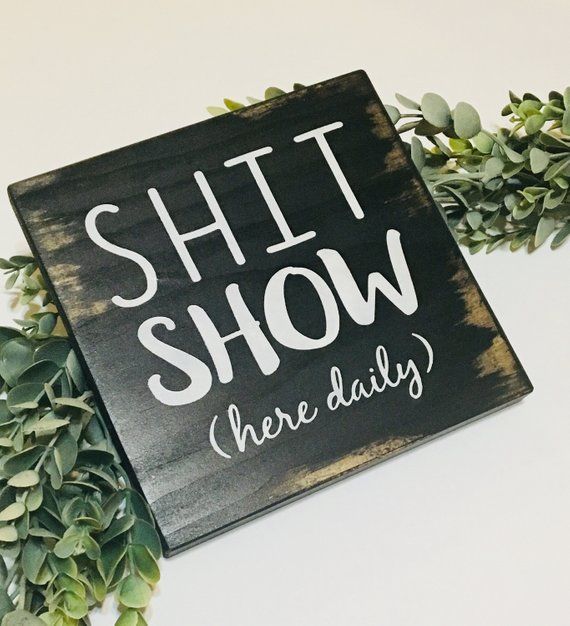 Shit Show Here Daily Rustic Wood Sign, Rustic Bathroom Decor – Rustic bathroom designs Shit Show Here Daily Rustic Wood Sign, Rustic Bathroom Decor – Rustic bathroom designs