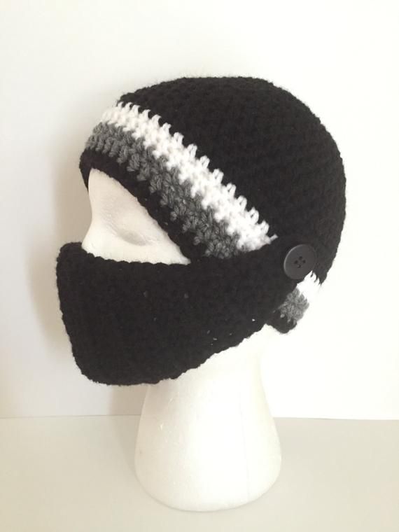 Ideal gift Knitted men’s Hat and gloves set blue grey pattern one size stretch t