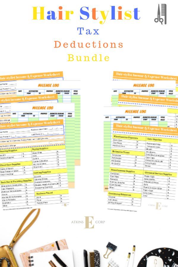Hair Stylist Income And Expense Worksheets With Mileage Logs Tax Stay Organized And Tax Ready With The Hair Stylist Income Expense Worksheets Mileage Logs This Bundle Helps You Keep Flawless Records Of