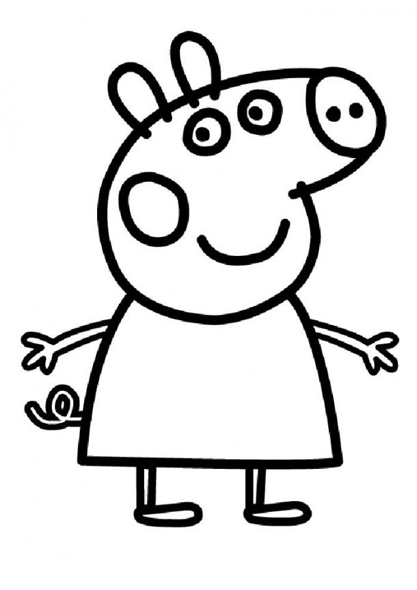 Pig coloring pages for kids Pig coloring pages for kids