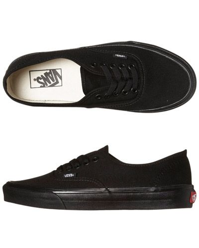 all black slip on vans womens