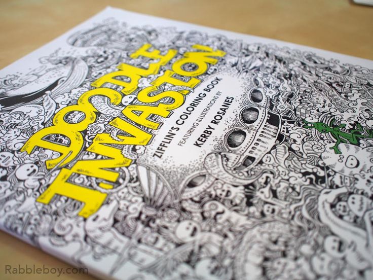 Best 25 Doodle Invasion A Crazy Coloring Book By Kerby Rosanes