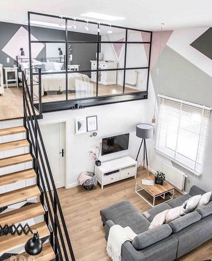 Bedroom Layout at Wonderful Loft Living Space in SoMa, San Francisco Bedroom Layout at Wonderful Loft Living Space in SoMa, San Francisco