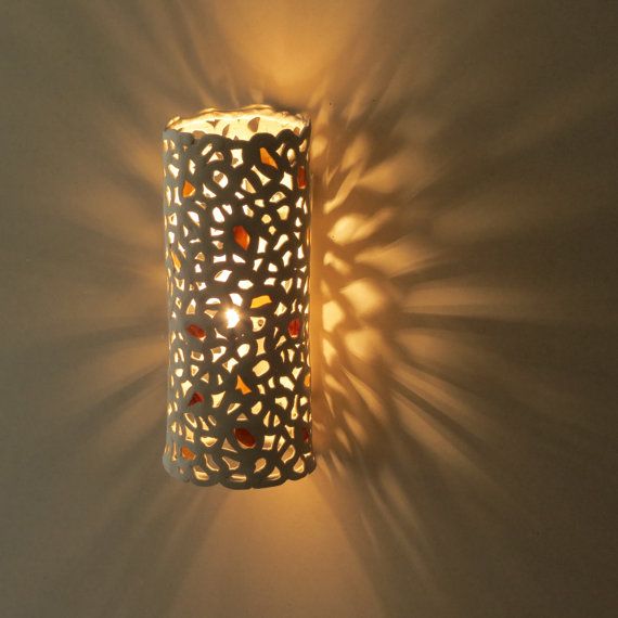 61 Best Lighting Images On Pinterest Chandeliers Home Ideas And A Ceramic Cylinder Wall Light With Yellow And Orange Porcelain Sconce Home Decor