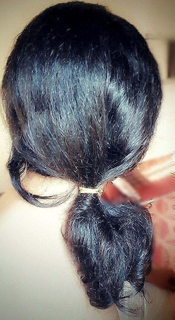Hair Hairstyle Style Tie Hair Tied تسريحة الشعر المربوط تسريحة شعر ذيل الحصان المنخفضة Low Ponytail Hairstyle Ponytail Dessert Recipes Recipes