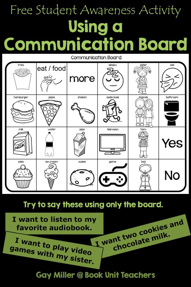 Using a Communication Board Student Awareness Activity Communication Using a Communication Board Student Awareness Activity Communication
