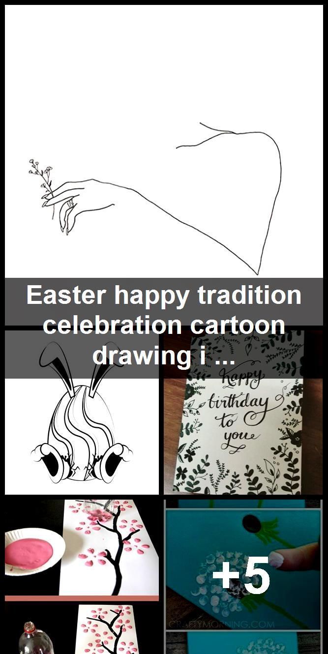 Easter Happy Tradition Celebration Cartoon Drawing In Black And White S Ad Black Cartoon Drawings Easter Drawings Drawings
