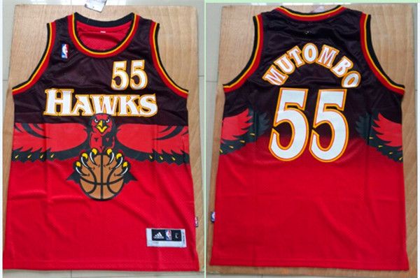 Denver Nuggets YDYL-LI Maglie da Uomo 165~170CM Dikembe Mutombo # 55-Mesh Pallacanestro Jersey Unisex T-Shirt Senza Maniche T-Shirt da Pallacanestro Felpa da Basket Gilet,Blu,S