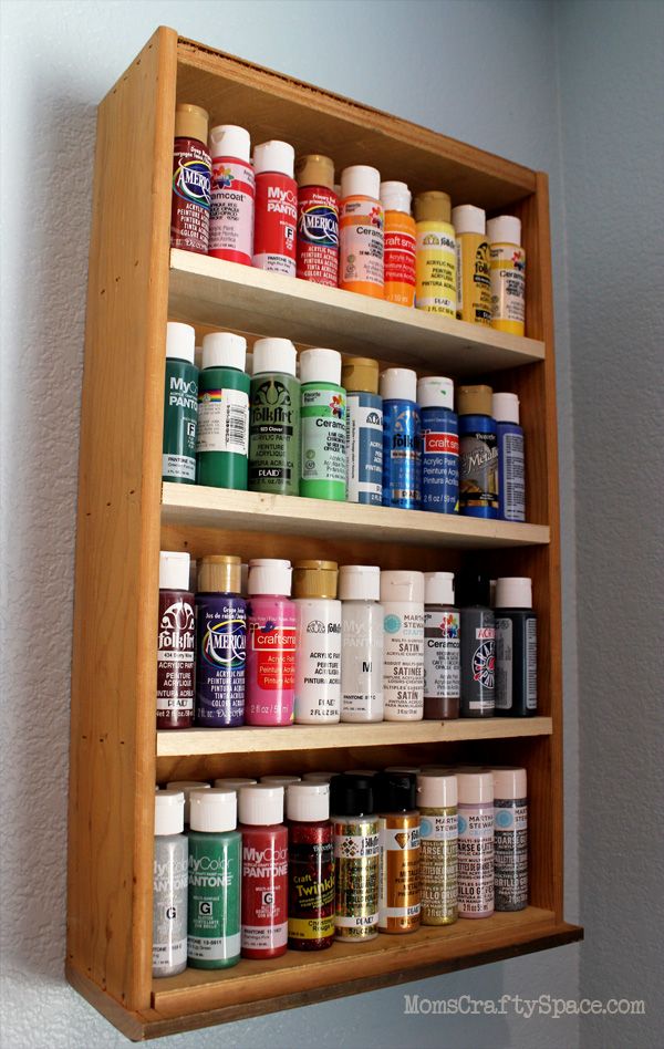 Best 25 Paint Storage Ideas On Pinterest Acrylic 2 Repurposed Kitchen Drawer To Storage Shelf Upcycled Turned Craft Paint Organizer Simple