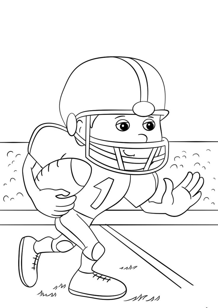 football coloring pages for kindergarten Kids Learning Activity