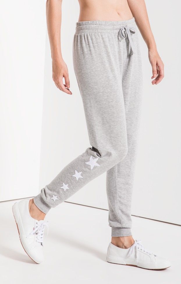z supply star print joggers