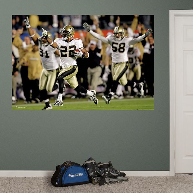 25 Best New Orleans Saints Decorations Images On Pinterest Saints Super Bowl Xliv Mural Fathead Wall Graphic New Orleans Decal Sports