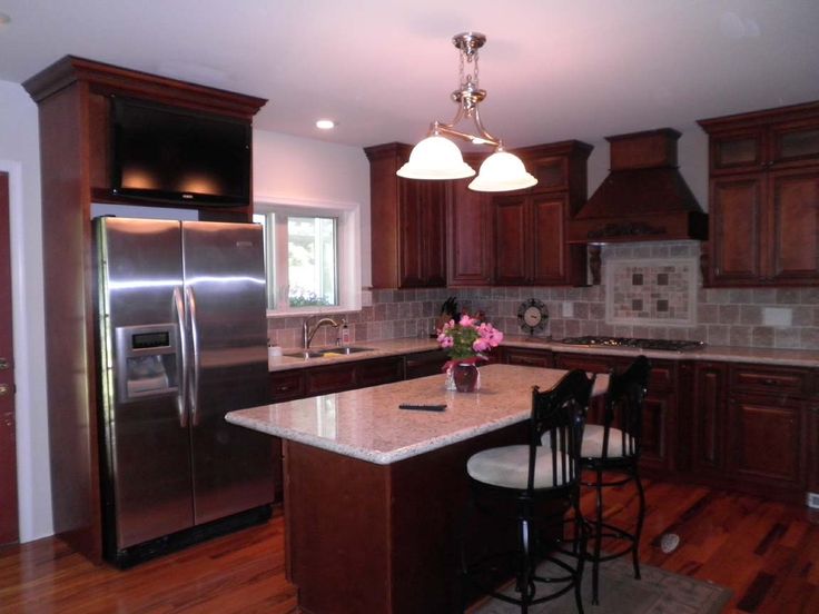 Kitchen Remodel Dark Cabinets 22 best paint tile images on pinterest | dream kitchens, cherry Kitchen Remodel Dark Cabinets 22 best paint tile images on pinterest | dream kitchens, cherry