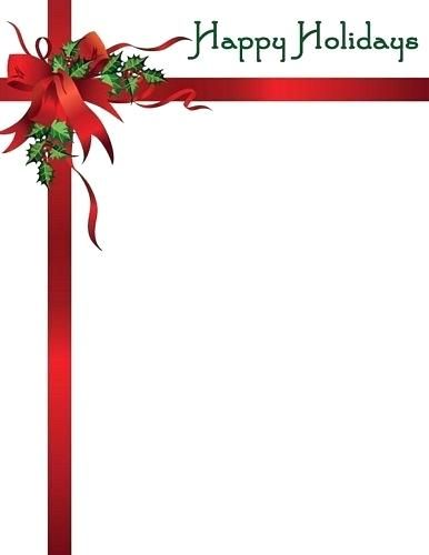 stationery templates free christmas christmas border