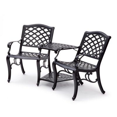Suntime Outdoor Living Black Aluminum Outdoor Tete-a-Tete ... Suntime Outdoor Living Black Aluminum Outdoor Tete-a-Tete ... on Suntime Outdoor Living id=34527