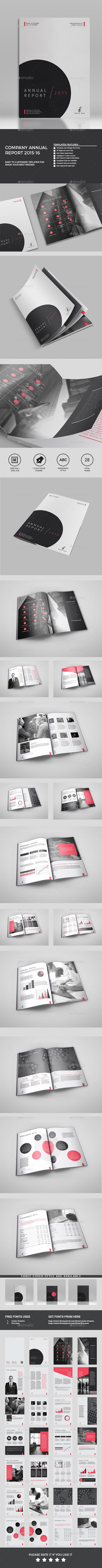 Business infographic : Annual Report Its a 28 page Clean Company Annual template is for company or o