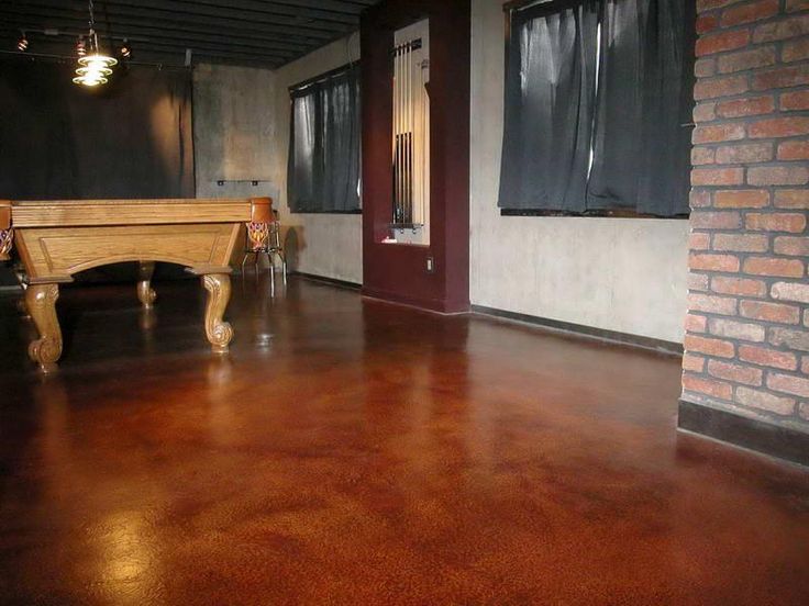 Paint Concrete Floors With Cool Colors Painted concrete