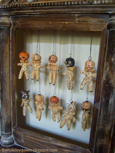 halloween ornaments halloween folk art by melissa valeriote