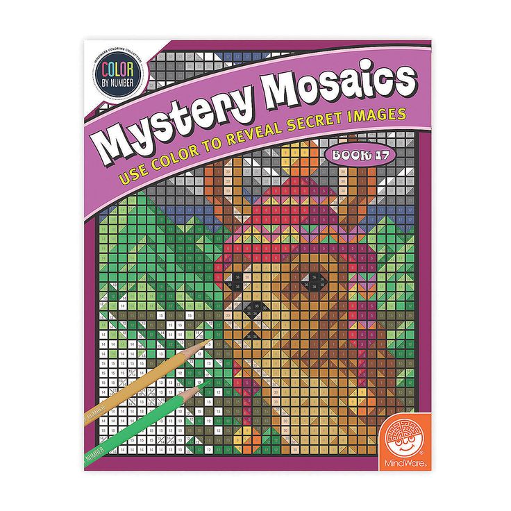 Amazing designs are revealed on each Mystery Mosaic page