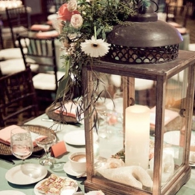 Large Lantern To Guide You As Wedding Table Centerpiece Large Lantern To Guide You As Wedding Table Centerpiece