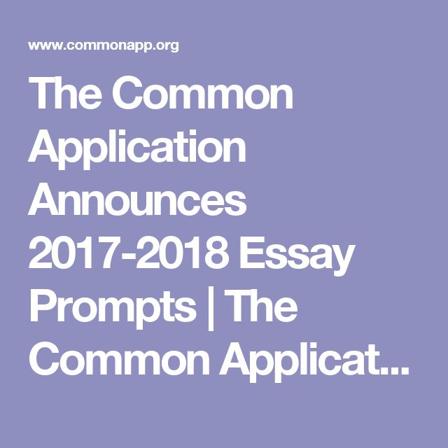 common essay prompts