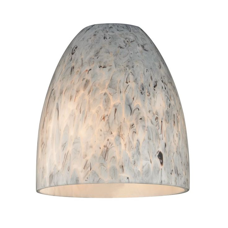 Art Glass Bell Shade Lipless with 15/8Inch Fitter Opening at