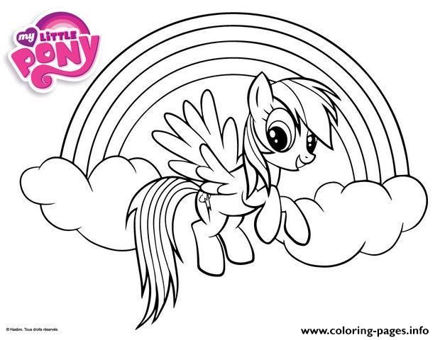 Rainbow Dash Little Pony Coloring Pages Printable And Book To Print For Free Find More Online Kids Adults Of