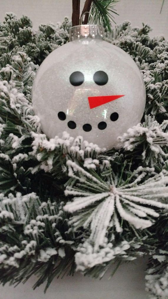 Christmas Ornament Glitter Filled White Snowman 4 Tree Christmas Ornament Glitter Filled White Snowman 4 Tree With Gift Box Office Party Elephant Gifts Under 20