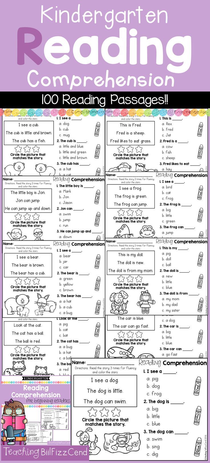 worksheet 3rd Grade Reading Comprehension Worksheets Multiple Choice 84 best kindergarten reading comprehension passages images on for beginning readers multiple choice