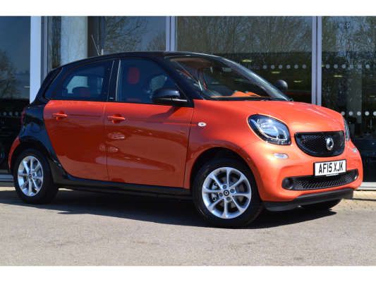 Orange Smart Car British Automotive Used 2017 15 Reg Orange Black Smart Forfour Hatchback Pion