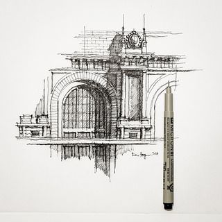 Architecture Buildings Sketch best 25+ pencil sketches architecture ideas on pinterest Architecture Buildings Sketch best 25+ pencil sketches architecture ideas on pinterest