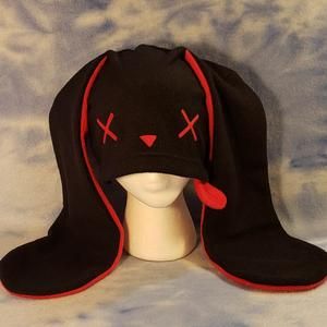 Gorro Térmico Para Mujer Y Niña Coneja Negra Kawaii Gorro Térmico Para Mujer Y Niña Coneja Negra Kawaii
