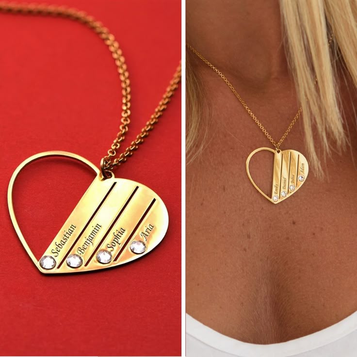 Geburtssteinkette für Mama aus Sterlingsilber