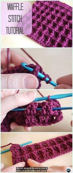 How to Crochet Waffle Stitch Free Pattern Video How to Crochet Waffle Stitch Free Pattern Video