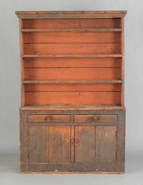 464 Best Primitive Cupboards Images On Pinterest Cupboards New England painted pine stepback cupboard, ca. 1800, retaining an early blue surface - 464 Best Primitive Cupboards Images On Pinterest Cupboards