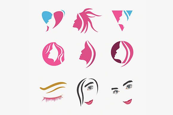 Pictorial Logo Face Human Logo Design Cosmetic Logo Skincare Logo