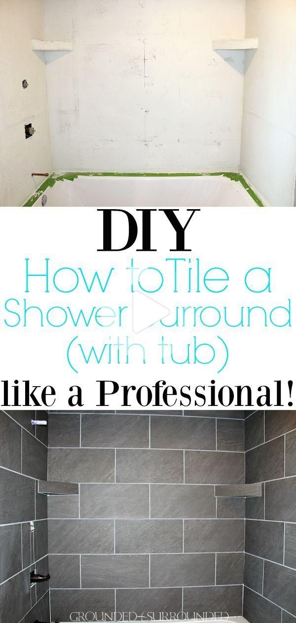 Diy How To Tile Shower Surround Walls In 2020 Tub Remodel - Diy Ceramic Tile Tub Surround Diy How To Tile Shower Surround Walls In 2020 Tub Remodel - Diy Ceramic Tile Tub Surround