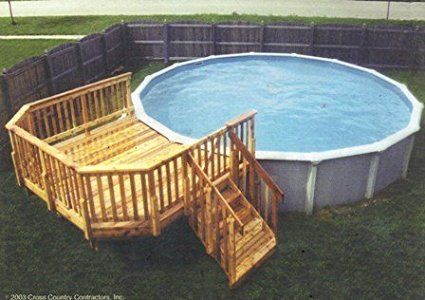 Do-it-yourself Pool Deck Plans | Pool deck plans, Above ground pool