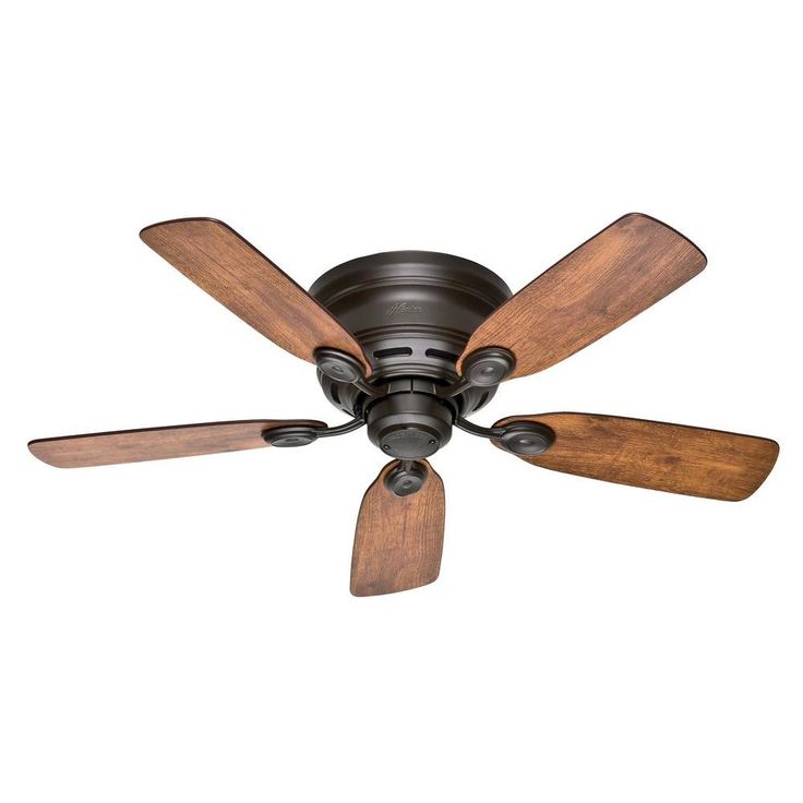 Hunter Low Profile Iv 42 In Indoor New Bronze Ceiling Fan 51061 The Home Depot Fans Without Lights Bronze Ceiling Fan Fans, Hunter Fan Ceiling Bracket