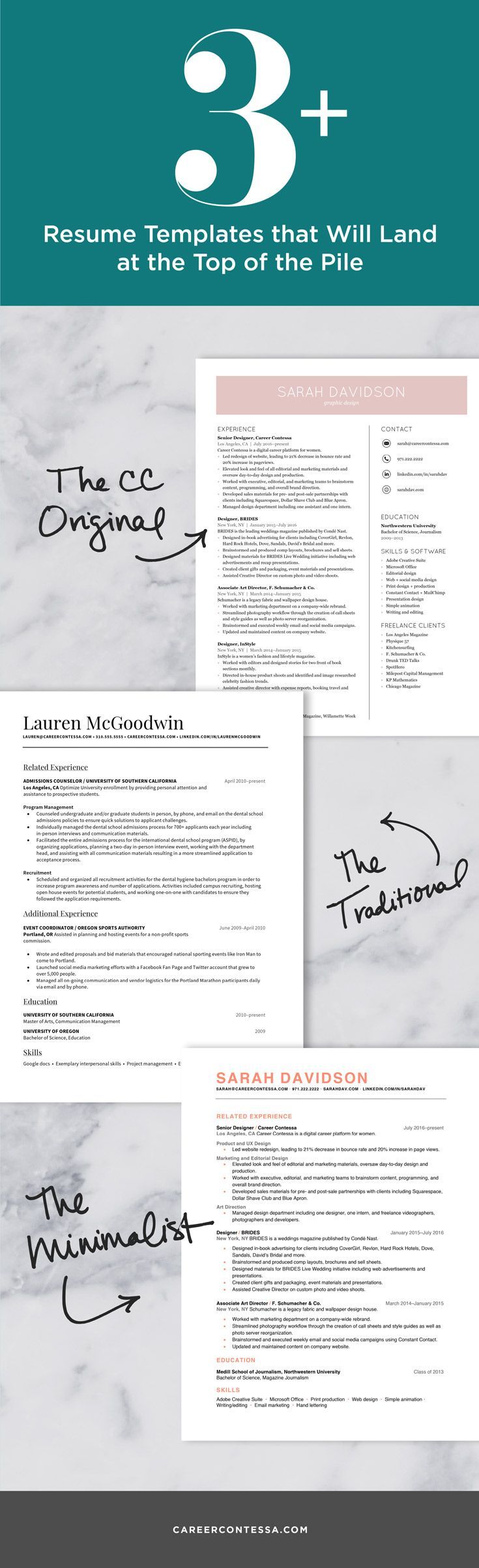Did you know the average recruiter spends less than 10 seconds scanning a resume? A well-designed resume is like a VIP pass to the front of the line with recruiters and hiring managers. Make sure your resume makes it to the "yes" pile with our professionally designed Microsoft Word resume templates, step-by-step instructions, and downloadable resources filled with interactive and guided exercises that will improve your resume in just 24 hours. | Caree
