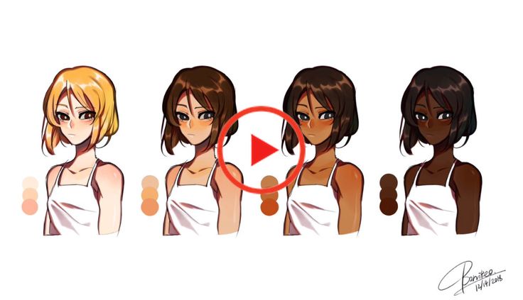 manga anime makeup palette