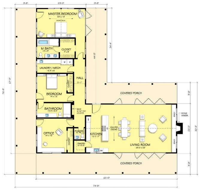 this one is cute, with the courtyard Also it is prefab easier to - dessiner un plan de maison this one is cute, with the courtyard Also it is prefab easier to - dessiner un plan de maison