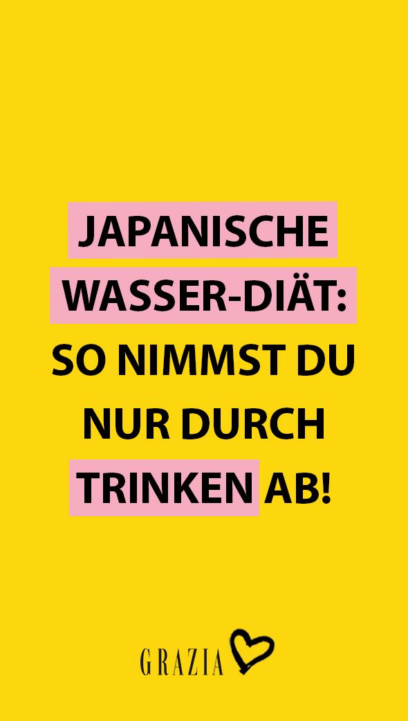Japanische Wasserdiät Japanische Wasserdiät
