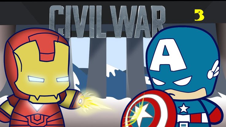 tutorial how to draw iron man chibi style vs captain america in civil war final battle how to draw cartoons easy step by step for children and kids