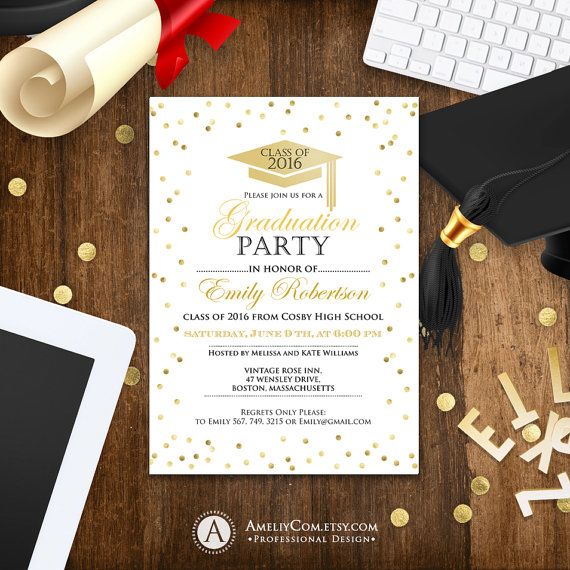 college grad announcement templates