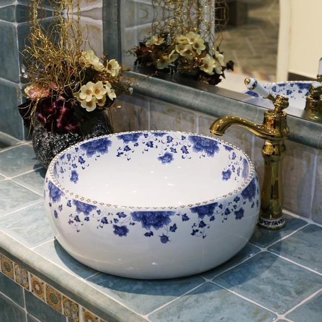 China Artistic Handmade Ceramic Art Basin Sinks Counter Top Wash Bathroom Vessel Vanities Aliexpress Sink And - Ceramic Bathroom Sinks Decorative China Artistic Handmade Ceramic Art Basin Sinks Counter Top Wash Bathroom Vessel Vanities Aliexpress Sink And - Ceramic Bathroom Sinks Decorative