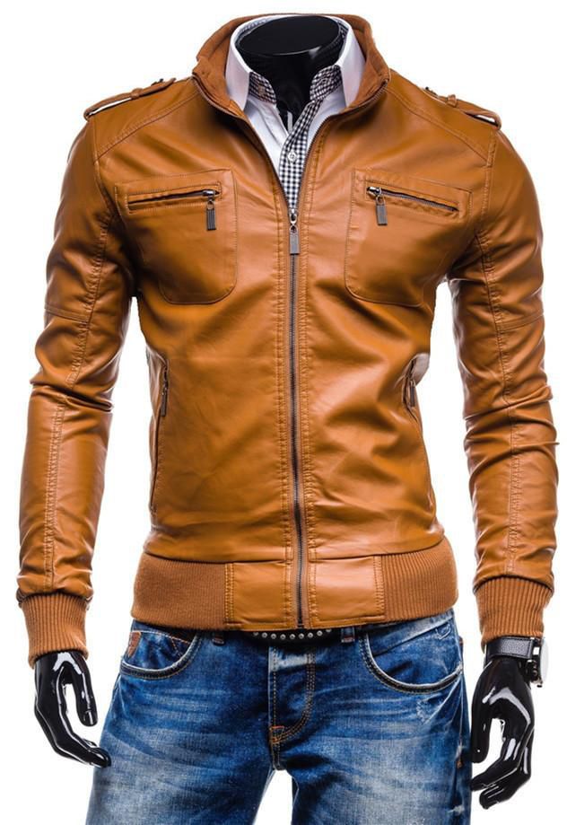 Men's New Long en Cuir Moto Biker Parka à capuche manteau zsell Men's New Long en Cuir Moto Biker Parka à capuche manteau zsell